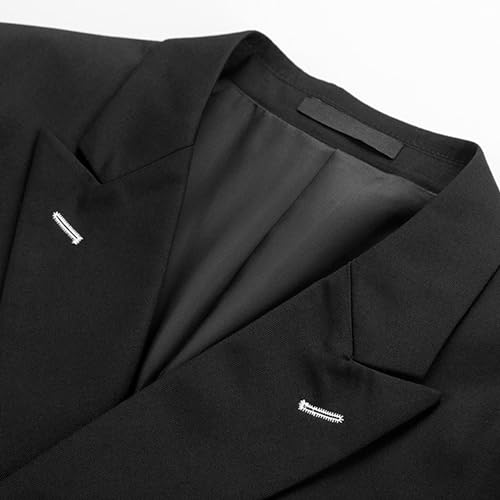Men's Double Breasted Suit Jacket Button Solid Slim Sports Coats Prom Party Wedding Business Blazers2