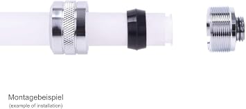 Alphacool Eiszapfen PRO HardTube G1/4 Fitting, 16mm OD, Chrome, 6-Pack