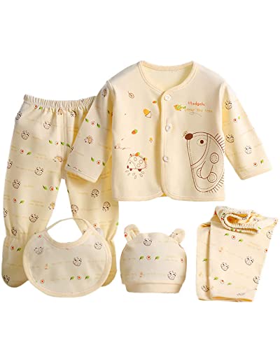 Baby Boy Clothes 0-3 Months 5pcs Baby Girl Outfits Gifts for Newborn