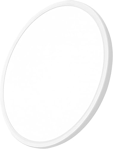 Lámpara de techo LED de montaje empotrado de 24 pulgadas grande, 50W, 5480LM, CCT seleccionable 3000K4000K6000K, lámpara de techo de perfil bajo y