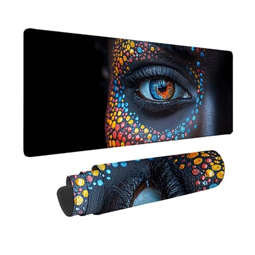 Tapis de souris XXL 150x80 cm noir sous main de bureau hjw26013A