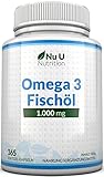 ✔ BEQUEME QUELLE VON OMEGA 3 - Die meisten von uns nehmen durch Nahrung allein nicht genug der notwendigen Fettsäuren auf. Unsere geruchlosen Softgelkapseln bieten eine bequeme Quelle an hochqualitativem Omega 3, welches reich an EPA und DHA ist und zur normalen Funktion des Herzens beiträgt und das normale Sehvermögen sowie die Hirnfunktion unterstützt. Aus komplett natürlichen, hochgradigen Fischölen hergestellt, führen die Kapseln nicht zu Magenbeschwerden oder Reflux, was häufig bei Fischöl