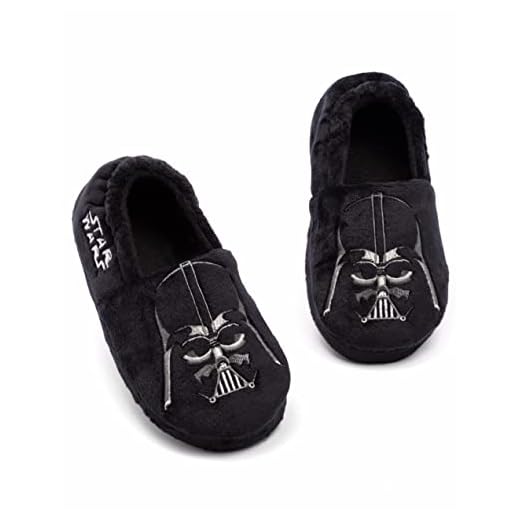 Star Wars Darth Vader Slippers Boys Kids Villain House Shoes Mocasines 34 EU