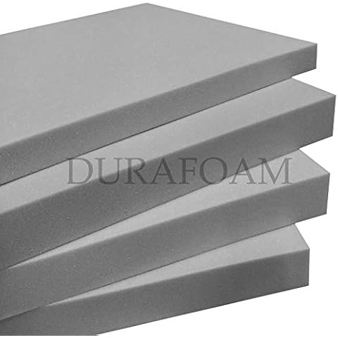 Grey Upholstery Foam Sheets - 60" x 20" (~150 x 50 cm) - All Thicknesses (3" (~7.5 cm) Thick) Cover