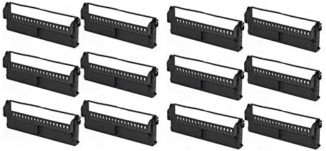 Miniatura 2 de SuppliesMAX Repuesto compatible para Olivetti PR-4 cintas negras para impresora (12PK) (B0028_12PK)