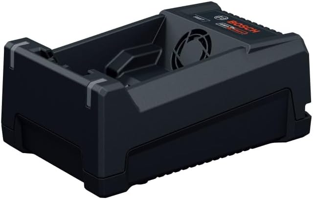 BOSCH GAL12V/18V-80 12V/18V Multi-Voltage Fast Battery Charger - 8A Charging Current, Active Air Cooling, Compatible with Bosch 12V and 18V Batteries