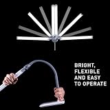 Daylight DuoPro™ lampa biurkowa LED z podwójną głowicą z cieniami antyodblaskowymi, regulowaną jasnością i 95+ CRI dla dokładnego koloru, nowoczesny design, idealna do domowego biura, rękodzieła i