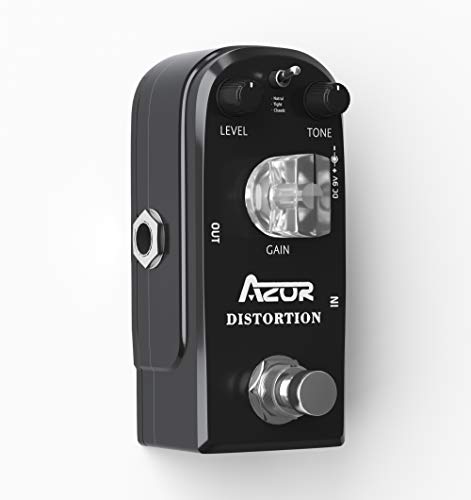 Azor Distortion Guitar Pedal Effect 3 Modes Natural, Tight, Classic For Electric Guitar True Bypass Ap-302 #TOP4
