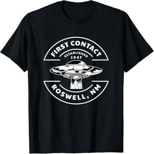 Bild: Roswell UF0 Al!en Conspiracy Theory Quote T-Shirt Unisex Mens Tops Tee Black L f�r 15,88 EUR  bei Amazon