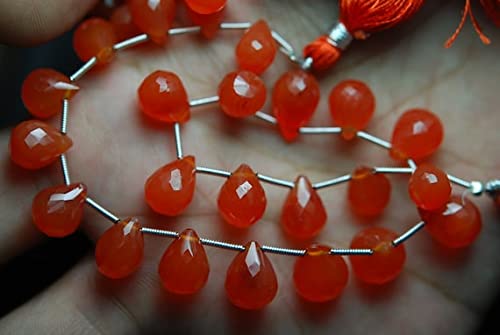 Carnelia briolettes facettées LKBEADS de qualité supérieure pour haute joaillerie