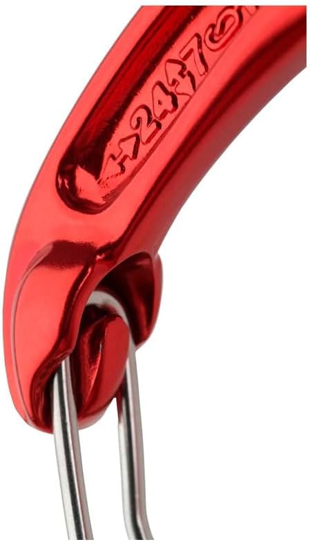 Helium 3.0 Rock Climbing Quickdraw - Lightweight Draw with Wiregate Aluminum Carabiners