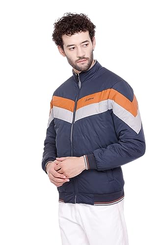 Image of RARE TIMES Winter Reversible Bomber Jacket For Men | Mens Quilted standard length Puffer Jacket | Full Sleeve Mens Jacket