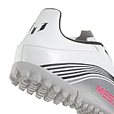 adidas Unisex F50 Messi Club Turf Football Boots, FTWR White/Lucid red/Silver met., 9 UK - Image 6