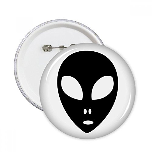 Badge univers alien bouton rond multicolore taille S lot de 5 pièces