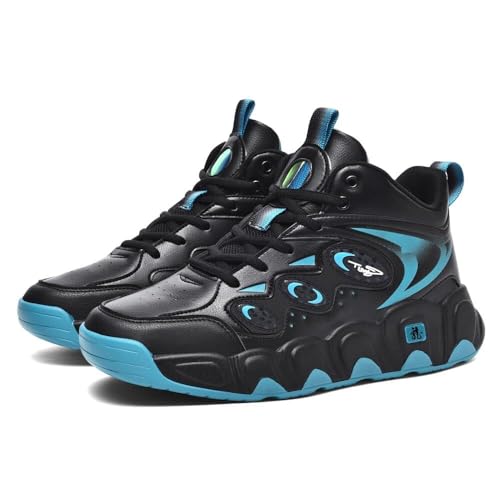 Zapatillas de baloncesto de caña alta resistentes al desgaste para hombre
