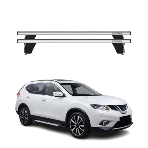 Barres de toit antivol avec rainure en T pour Nissan X-Trail T32