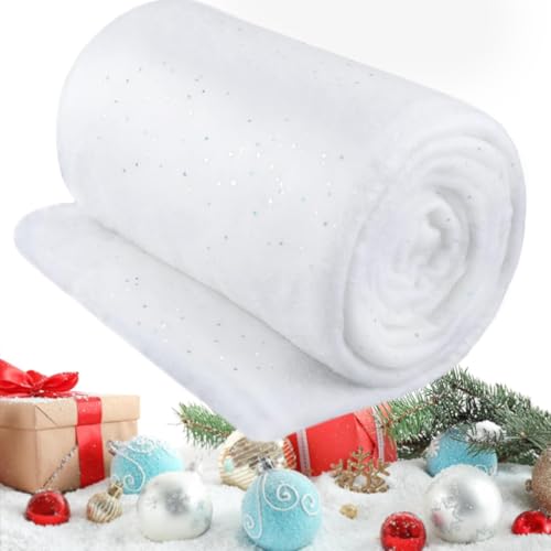 ILMFMY Kunstschnee Schneedecke/Schneematte 80×320 cm – weiße...