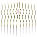 PHD CAKE 24-Count Gold Spiral Long Thin Metallic Birthday Candles, Cake Candles, Birthday Parties, Wedding Decorations, Party Candles