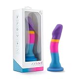 Blush Avant D1 Hot ‘n’ Cool - 7 1/2 Inch Beginner Platinum Cured Silicone Strap On Dildo - Pegging P