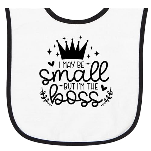 inktastic I May Be Small But I'm the Boss Baby Terry Cloth Bib