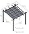 KYBOLT 10x10 Ft Modern Aluminum Pergola, Outdoor Pergola with Adjustable Canopy, Stable 4-Sided Base, Aluminum Gazebos for Backyard, Deck, Lawn - Gray