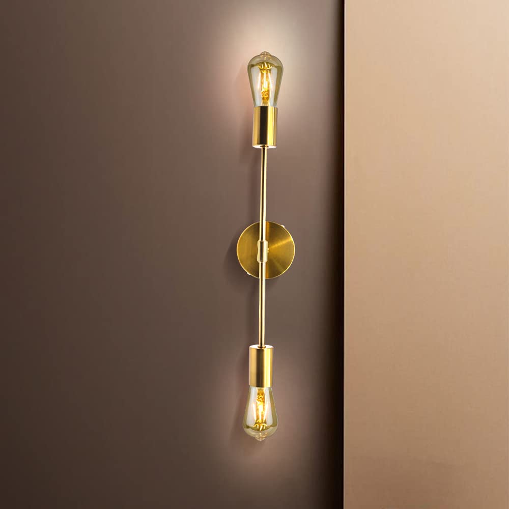Lámpara de Pared Moderna, Aplique Industrial, Accesorio de Iluminación Vintage para Baño, Tocador, Pasillo, Cocina [E27]