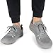 Pulltop Barefoot Trail Running Shoes for Men - Wide Toe Box | Zero Drop Sole | Minimalist Cross-Training Shoes Medium Grey Size 10