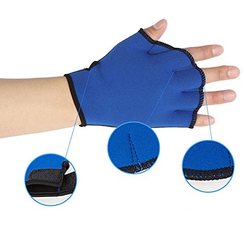Purfun Men Women Webbed Diving Gloves Adjustable Neoprene Aquatic Fit Half Finger Gloves Swim Fishing Webbed Gloves Paddling Snorkeling Surfing Hand Web Water Sports Wetsuit Gloves #TOP1
