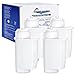 Produktbild 4 Stück Wasserfilter, verringert den Kalkgehalt des Wassers,für Kaffeevollautomaten der EQ.Serie, Ersatzwasserfilter für Siemens® EQ Series, Wasserfilter Kaffeevollautomat für Bosch® TCZ7003, TCZ7033