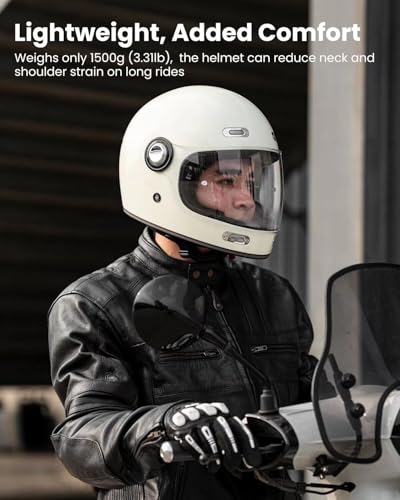 ILM Retro Full Face Motorcycle Helmet