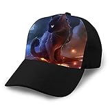Cool Cat Baseball Cap Adjustable Anti UV Sun Hat Washed Cotton Outdoor Dad Hat for Men Women