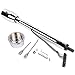Flynsu 30'' Chrome Tilt Steering Column Floor Shift Replacement for Chevy GM w/Adapter No Key Hot Rod R91001C-30 Stainless Steel