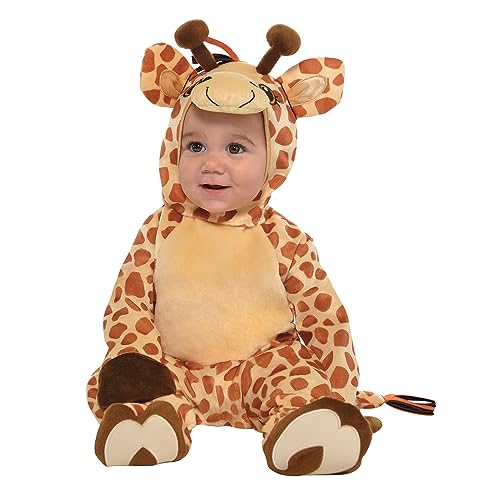 Amscan - Costume enfant adorable petite girafe, déguisement bébé, carnaval, fête à thème, 98