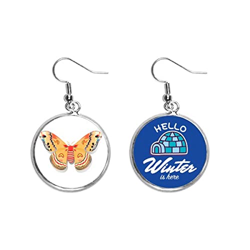 Pendientes mariposa cometa naranja un regalo de joyeria original para ella