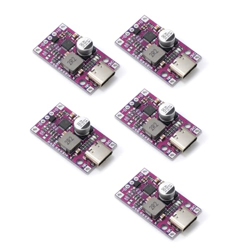 Teyleten Robot 2S BMS 15W 8.4V 12.6V 1.5A Lithium Battery Charging Boost Module with Balanced Support Fast Charge with Indicator Type-C 5pcs