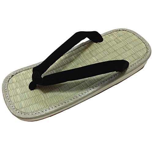Edoten Japan Zouri Sandals Black Setta Igusa