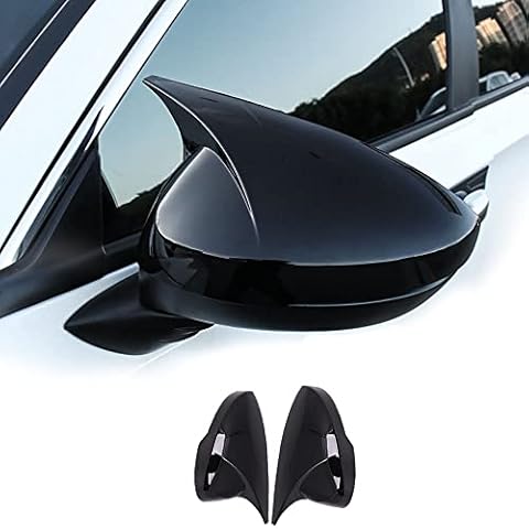 Rifoda for Civic car Door Side Mirror Cover Trims ABS Material for Honda 11th gen Civic 2022 2023 - Bright Black Cover