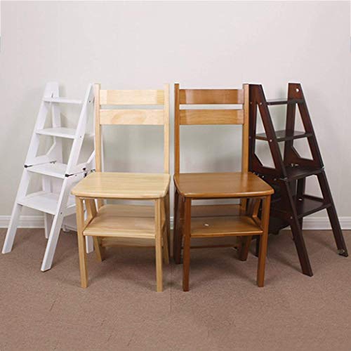 Escalera portátil plegable DASHADAO y taburete de doble uso para interiores 8