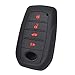 4 Buttons Silicone Car Key Cover Remote Fob Case For Toyota Fortuner Rav4 Highlander Land Cruiser 2015-2019 Shell Sleeve Jacket Protector