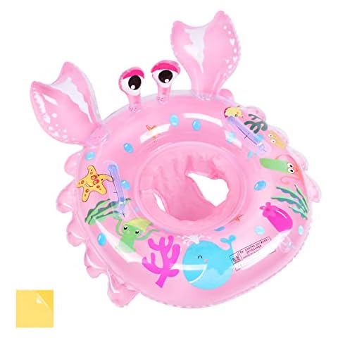 Olycism Baby Swimming Ring Float with Seat Toddler & patch kit Inflatable Baby Swim Ring Skin Care PVC for Kids Paddling Pool 6 Months to 3 Years Cover