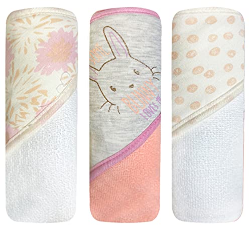 Image of MODERN BABY 3 Pack Hooded Baby Bath Towel Set for Newborns Infants & Toddlers, Boys & Girls Baby Hooded Towels