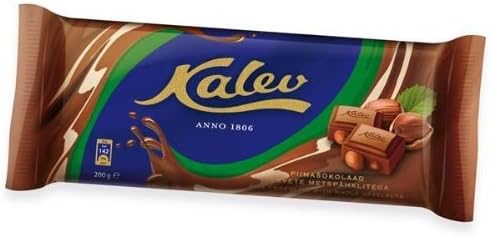 Kalev milk chocolate with whole hazelnuts 200g