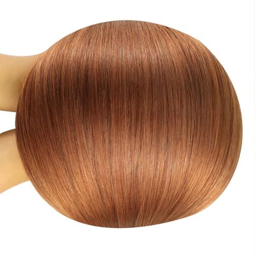 Image of YoungSee Utip Hair Extensions Human Hair Copper U Tip Hair Extensions Remy Hair Copper U Tip Hair Extensions Copper 18In U Tips Hair Extensions Real Human Hair for Women 50s /25G Hair Extensions Utip