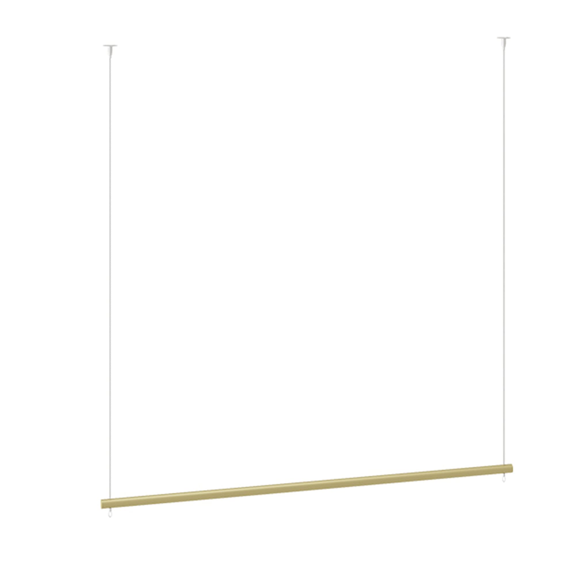 JKJZSALJ Wall-Mounted Clothes Rails, Retractable Ceiling Clothing Display Racks, Commercial And Industrial Pipe Drying Racks, Hanging Rails,Golden,150cm