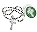 Westmon Works Saint Patrick Irish Rosary Glass Beads with Metal Celtic Crucifix and Protective Case