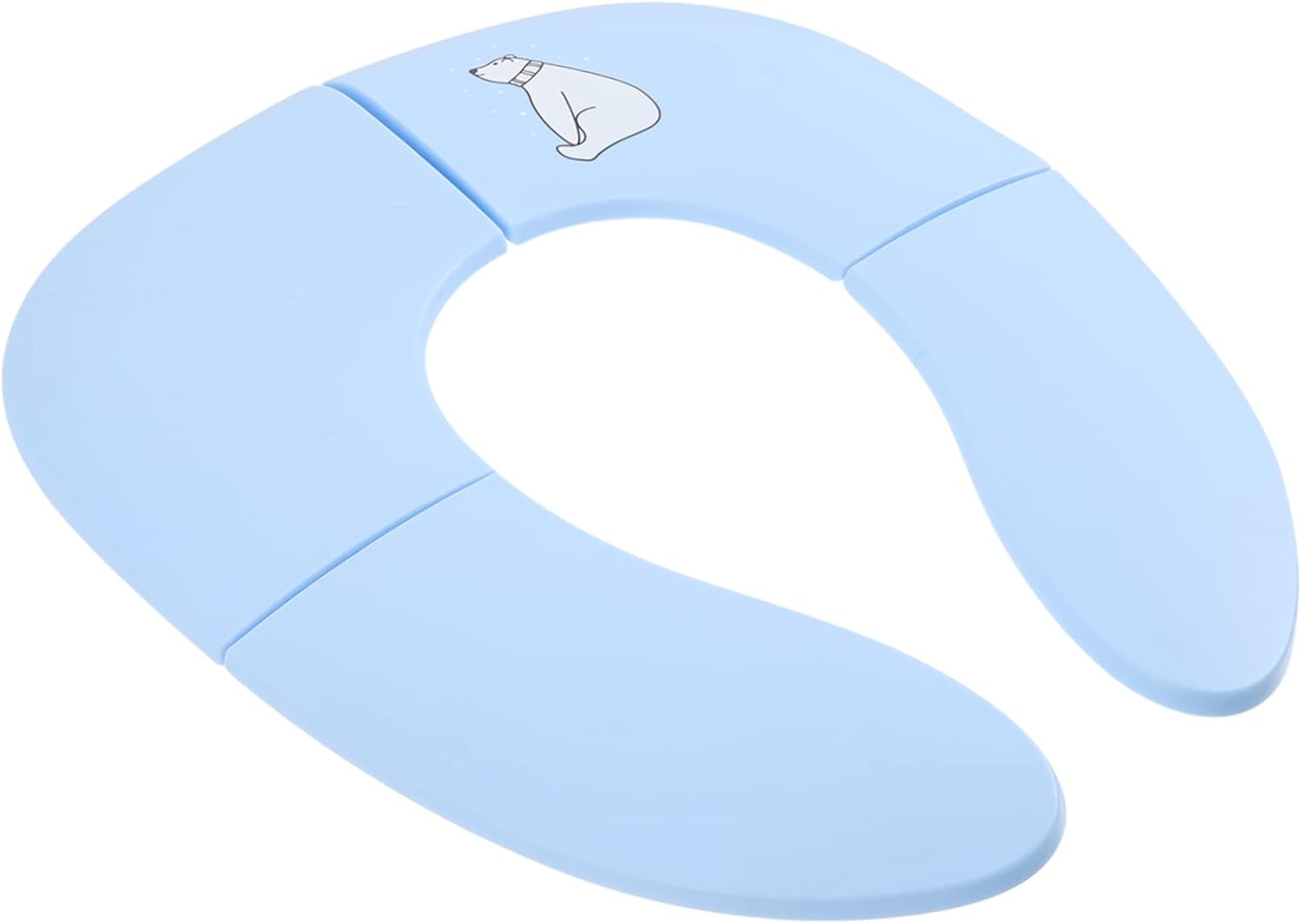 Folding Potty Training Seat Cover for Boys and Girls Portable Travel Toilet Seat for Toddlers Non-Slip Design Washable Suitable for Outdoor Use Travel-Friendly for Boys and Girls
