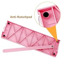 Mini-Papierschneider, Papierschneider Guillotine A4 A5 mit automatischer Sicherheitssicherung für Papieretikettenkarte, Handwerkspapier und Fotos (Pink) – Ansicht 6