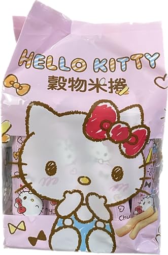 Hello Kitty All natural Energy Gain rice cake roll 5.64 oz (Egg Yolk / Pink, 4 Packs)