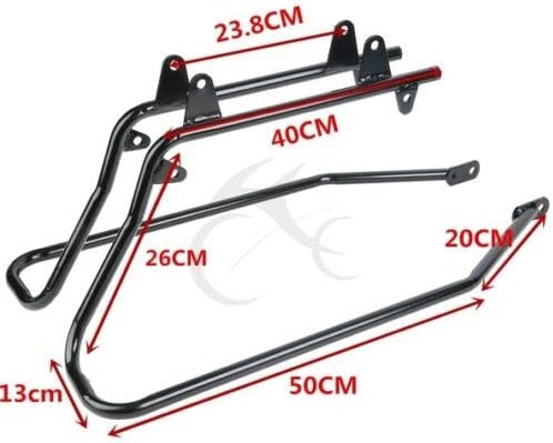 Vista 9 de TCMT Kit de soporte de conversión de inserción de alfombra de 6 x 9 pulgadas para Harley Softail Heritage Deluxe modelos 1984-2017