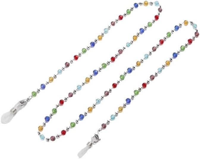 Colorful Crystal Eyeglass Chains Sunglasses Hanging Neck Decorative Rope Eyewear Accessories